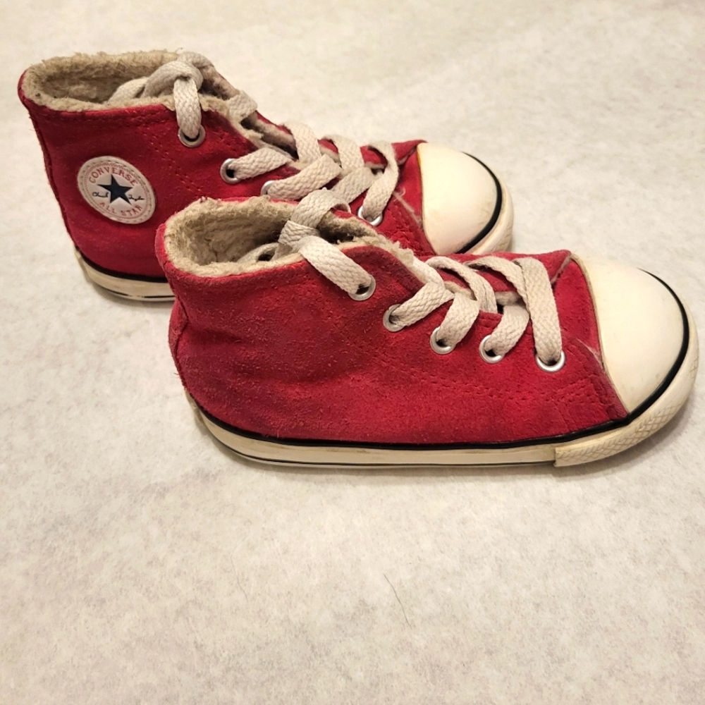 Converse Red High-Top Sneakers